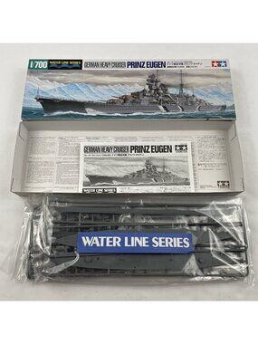 Tamiya Water Line Series 1/700 German Heavy Cruiser Prinz Eugen Kit #31805